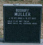 MULLER Boshoff 1950-1993