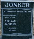 JONKER Adriaan Jacobus 1928-1993