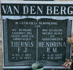 BERG Theunis F.J., van den 1917-1993 & Hendrina H.M. 1922-2001