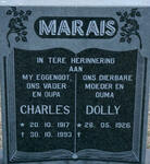 MARAIS Charles 1917-1993 & Dolly 1926-