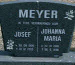 MEYER Josef 1906-1993 & Johanna Maria 1906-1996
