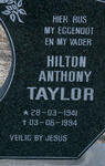 TAYLOR Hilton Anthony 1941-1994
