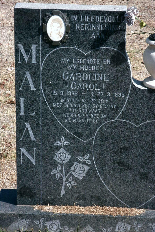 MALAN Caroline 1936-1996