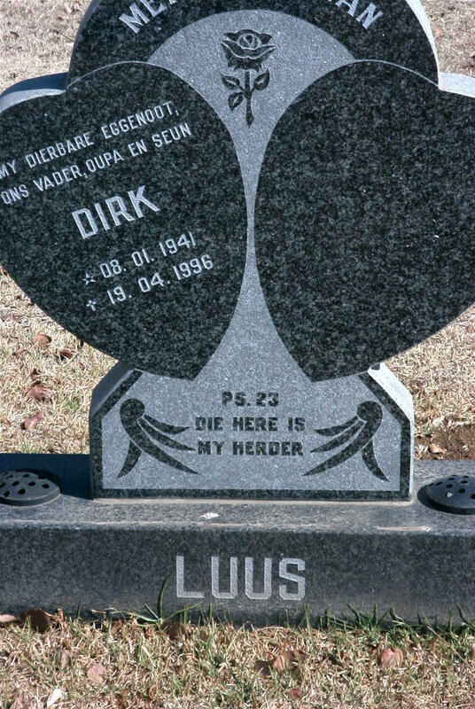 LUUS Dirk 1941-1996