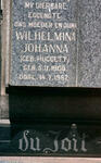 TOIT Wilhelmina Johanna, du nee HUGGETT 1909-1967