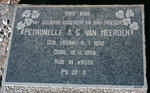 HEERDEN Petronelle A.C., van nee KERN 1902-1954