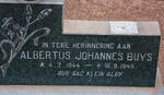 BUYS Albertus Johannes 1944-1949