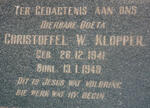 KLOPPER Christoffel W. 1941-1948