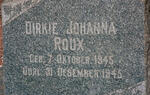 ROUX Dirkie Johanna 1945-1945