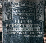 ROOS Daniel Jacobus 1886-1934