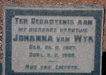 WYK Johanna, van 1927-1956
