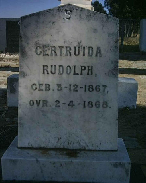 RUDOLPH Gertruida 1867-1868