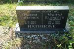 RATHBONE Ephraim Frederick 1883-1947 & Maryna Elizabeth HENNING 1895-1963 