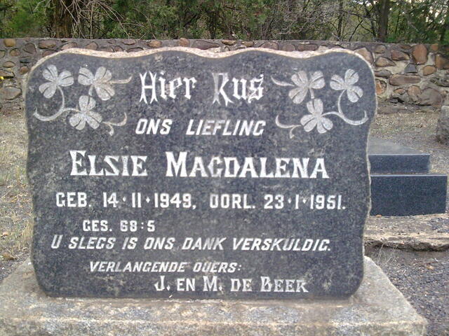BEER Elsie Magdalena, de 1949-1951