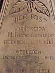REDELINGHUYS Veillezeida M. 1893- 1893 :: REDELINGHUIJS Philippus C. 1894-1897 