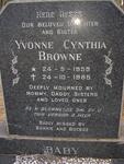 BROWNE Yvonne Cynthia 1959-1965