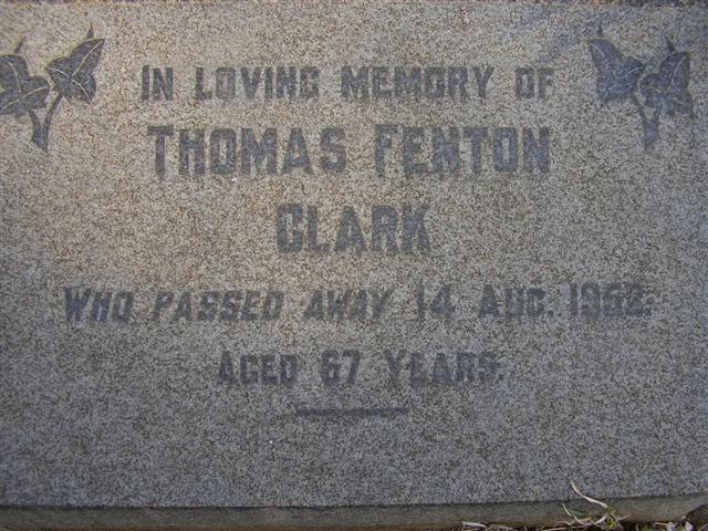 CLARK Thomas Fenton -1952
