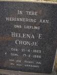 CRONJÉ Helena E. 1965-1966