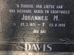 DAVIS Johannes M. 1871-1936