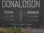 DONALDSON Norman 1892-1978 & Susan 1901-1944