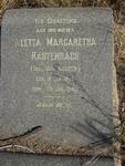 RAUTENBACH Aletta Margaretha néé VAN ROOYEN 1871-1949
