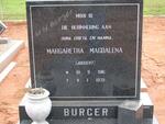 BURGER Margaretha Magdalena nee JOUBERT 1916-1979