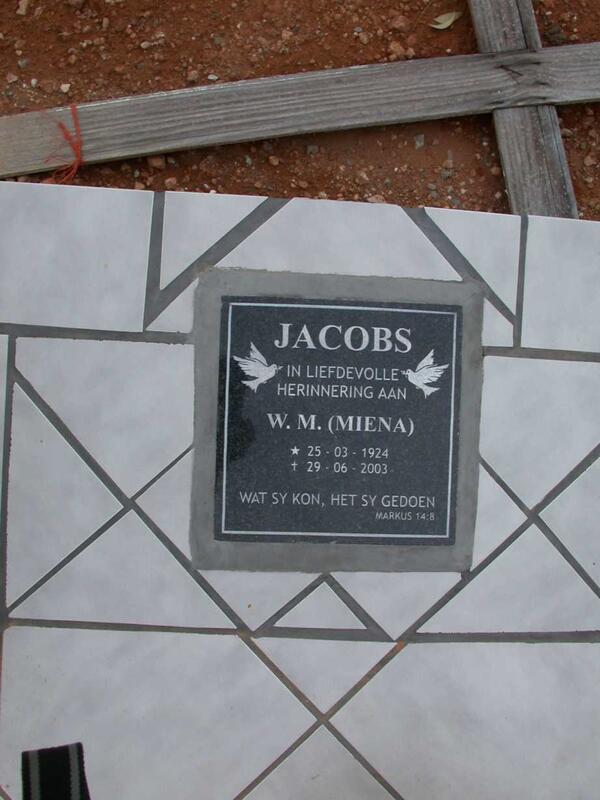 JACOBS W.M. 1924-2003