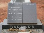 BARNARD M.C.J. 1917-2000