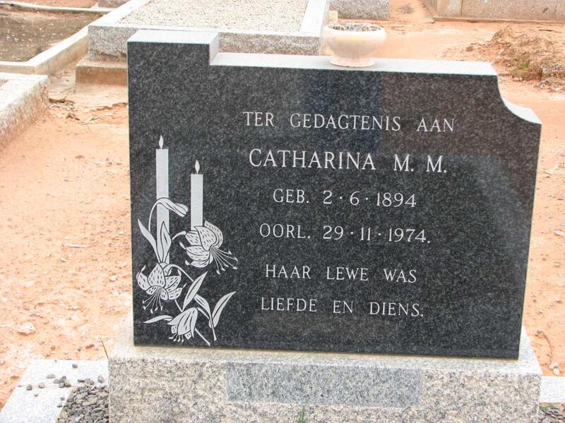 ? Catharina M.M. 1894-1974