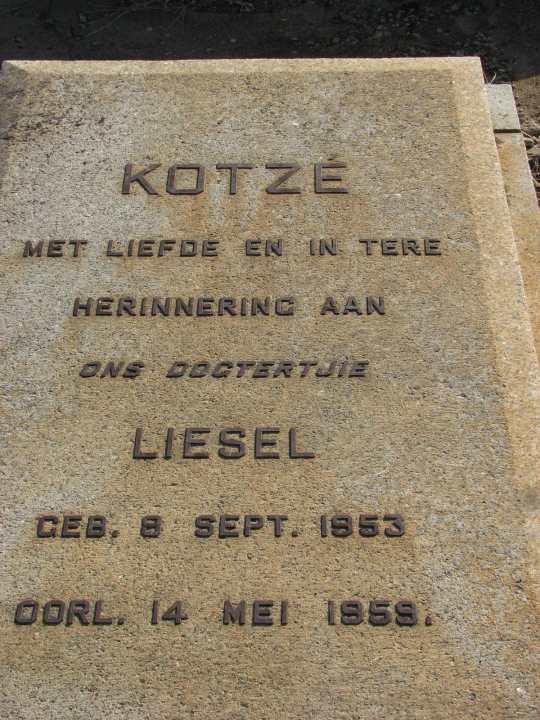 KOTZE Liesel 1953-1959