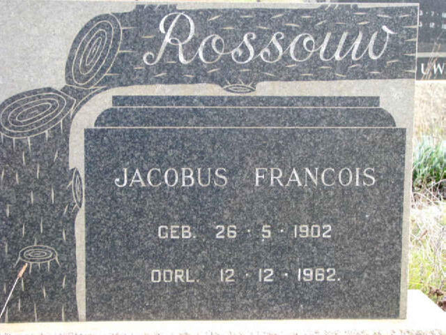 ROSSOUW Jacobus Francois 1902-1962