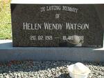 WATSON Helen Wendy 1921-1998
