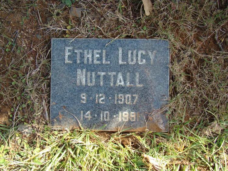 NUTTALL Ethel Lucy 1907-1991