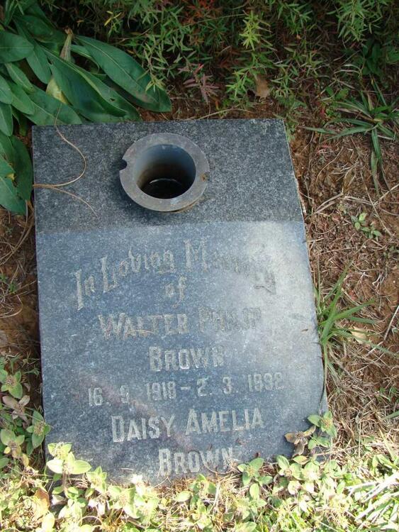 BROWN Walter Philip 1918-1992 & Daisy Amelia