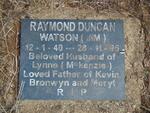 WATSON Raymond Duncan 1940-1995