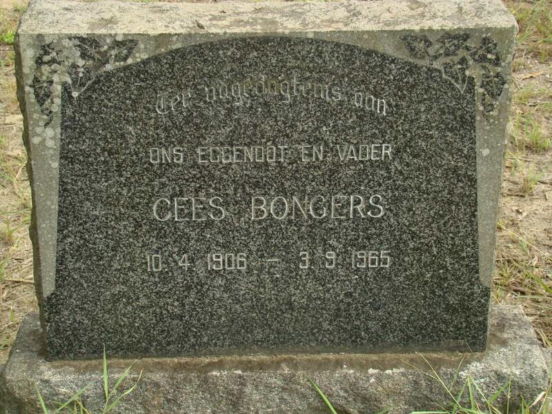 BONGERS Gees 1906-1965