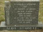STARRETT Alida nee VAN ASWEGEN 1961-1992