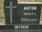 SNYMAN Anton 1962-1994