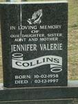 COLLINS Jennifer Valerie 1958-1997