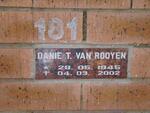 ROOYEN Danie T., van 1945-2002