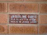 DAVIS Jaquiline 1973-2001
