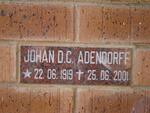 ADENDORFF Johan D.C. 1919-2001