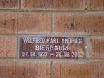 BIERBAUM Wilfred Karl  Andries 1932-2002