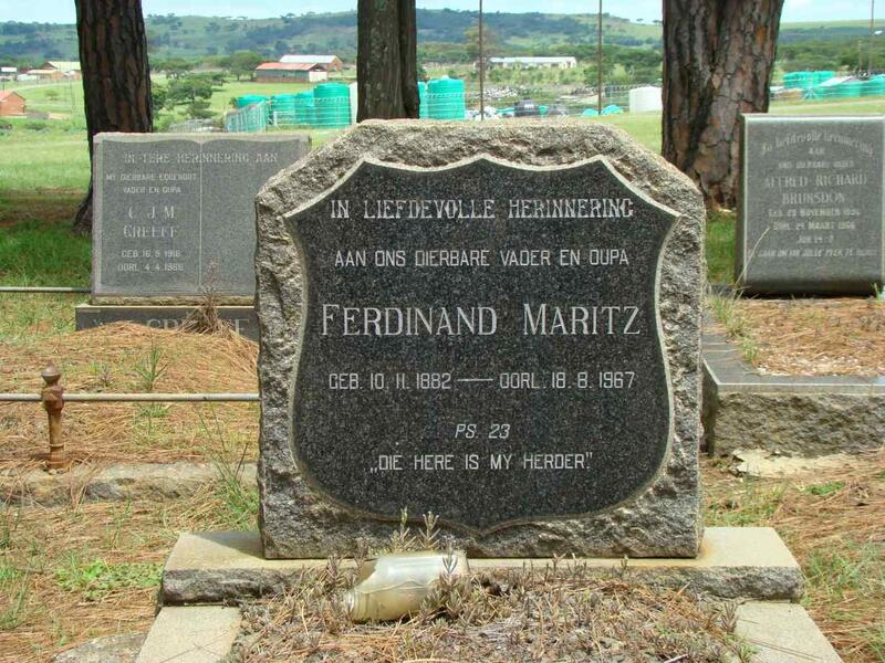 MARITZ Ferdinand 1882-1967