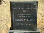 CLOETE Andries C. 1908-1970