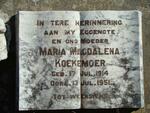 KOEKEMOER Maria Magdalena 1914-1951