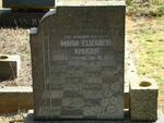 KRUGER Maria Elizabeth nee STEYN 1889-1959