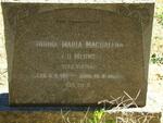 MERWE Josina Maria Magdalena, van der nee VENTER 1911-1957