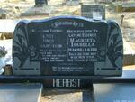 HERBST Henry James 1912-1961 & Magrieta Isabella 1919-2000