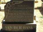 BANK Martha Magdalena, van der nee VAN EEDEN 1907-1963